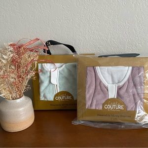 NEW pair of Minky Couture Wearable Blankets with gift bag